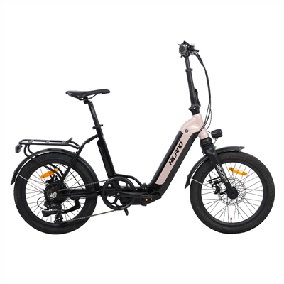 E-Bike pieghevole con forcella ammortizzata in lega da 20".