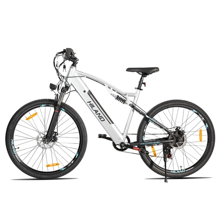 JOYKIE New Design HILAND MTB Electric Mountain Bike Full Suspension 36V 10.4ah 27.5 Inch Disc Brake price