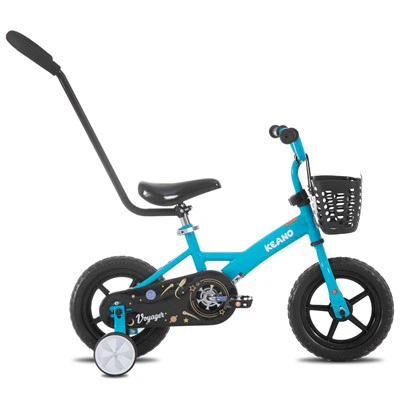 JOYKIE JOYSTAR Bicicletta per bambini da 10/12 pollici per ragazzi e ragazze di età compresa tra 1 e 4 anni, bici per bambini con ruote da allenamento e cestino bici per bambini