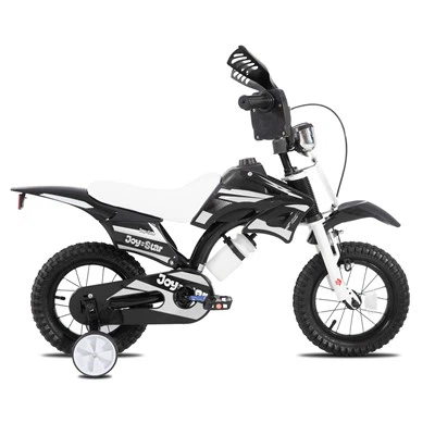 JOYKIE JOYSTAR Stile motociclistico da 12/16 pollici con portabollitore Hi-ten Frame Freno a V anteriore e freno a contropedale posteriore Bici per bambini